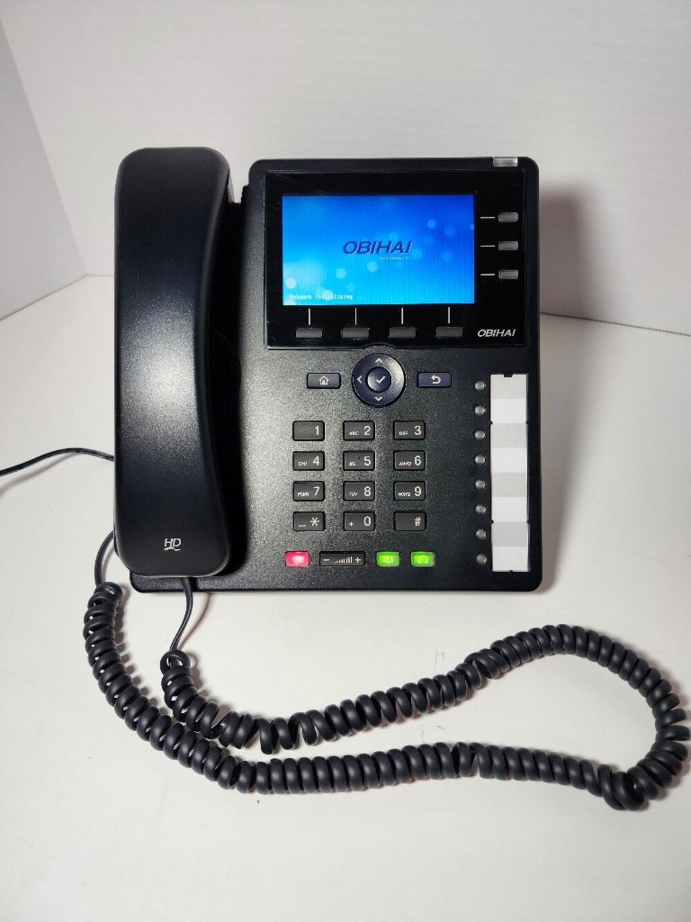 Obihai OBI1032 IP Desk Phone w Stand Power Adapter Handset As-Is
